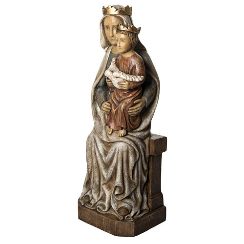 Our Lady of Liesse statue, 66cm in painted wood, Bethléem 3