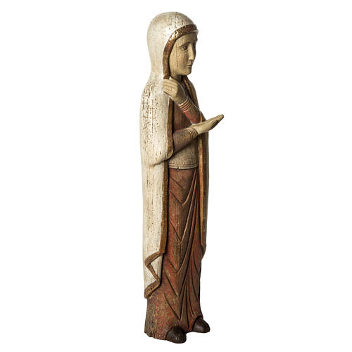 Nossa Senhora do Calvário Batloo 78 cm madeira acabamento antiquado 2