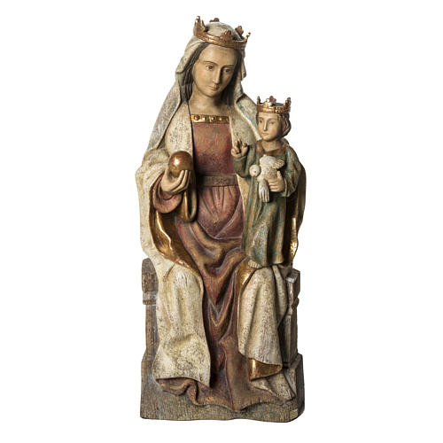 Vierge d'Oiseau 90cm Holz, antikisiertes Finish 1