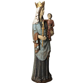 Notre Dame de Borguillon statue, 74 cm in painted wood, Bethlée