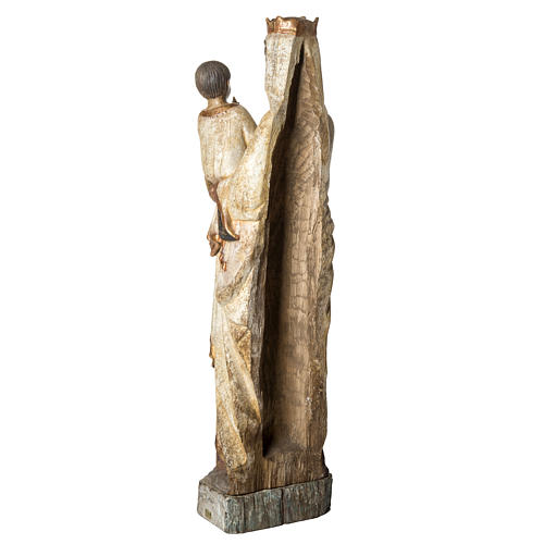 Vierge du Lyonnais statue, 120 cm in painted wood, Bethléem 4