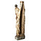 Notre Dame du Lyonnais 120 cm bois ancien Bethléem s4