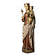 Norman Virgin statue, 103 cm in painted wood, Bethléem s3