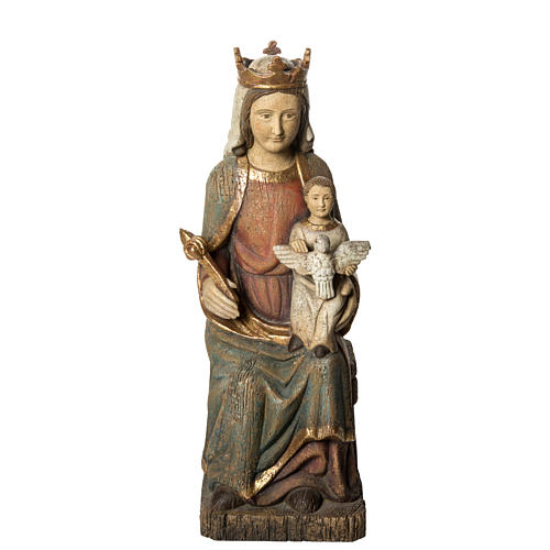 Notre Dame de Rosay 60 cm bois peint Bethléem 1