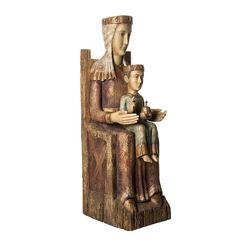 Katalanische Gottesmutter 105cm Holz, antikisiertes Finish 2
