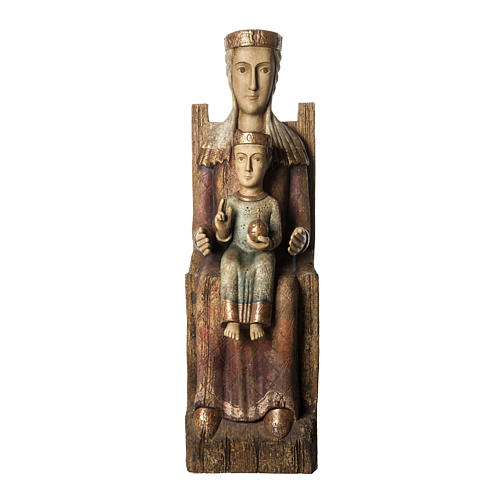 Vierge Catalane 105 cm bois ancien Bethléem 1