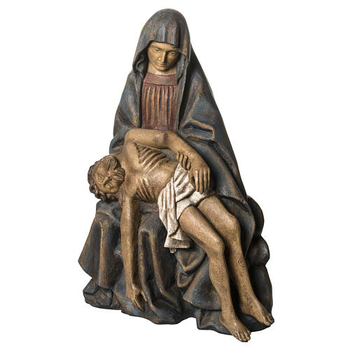 Gran Pietà 110 cm legno dipinto Bethléem 3
