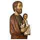 Heiliger Josef mit Kind und Taube 123cm Holz s6