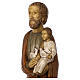 Saint Joseph with baby and dove statue in wood, 123 cm s4