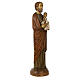 Saint Joseph with baby and dove statue in wood, 123 cm s5