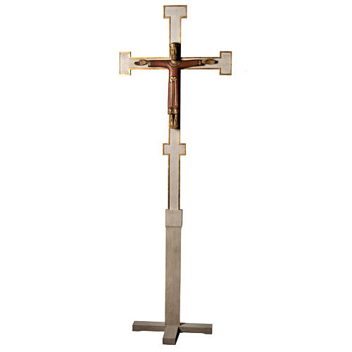 Kruzifix, Christ der König mit Standfuß, Mönche von Bethlehem, 200 cm Höhe 1