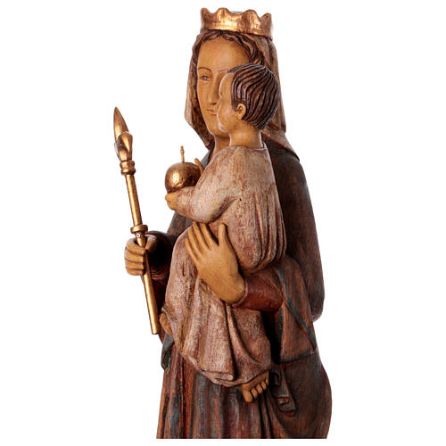 Vierge du Lyonnais statue in painted Bethléem wood 100cm 10