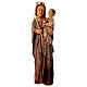 Vierge du Lyonnais statue in painted Bethléem wood 100cm s1