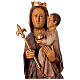 Vierge du Lyonnais statue in painted Bethléem wood 100cm s8