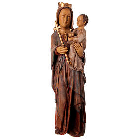 Vierge du Lyonnais statue in painted Bethléem wood 100cm