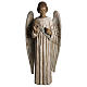 Annunciation Angel statue in painted Bethléem wood 100cm s1