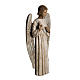 Annunciation Angel statue in painted Bethléem wood 100cm s2