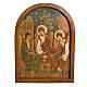 Bassorilievo SS. Trinità 62 cm legno dipinto Bethléem s1