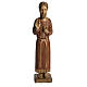 Sacred Heart of Jesus statue, Gothic, in panted Bethléem wood 5 s1