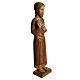 Sacred Heart of Jesus statue, Gothic, in panted Bethléem wood 5 s2