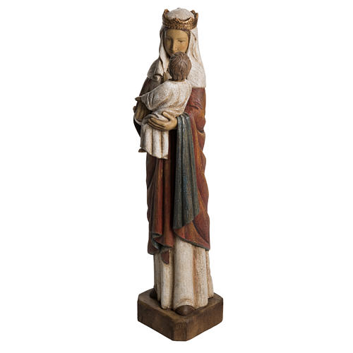 Notre Dame de Pointoise statue in panted Bethléem wood 62,5cm 3