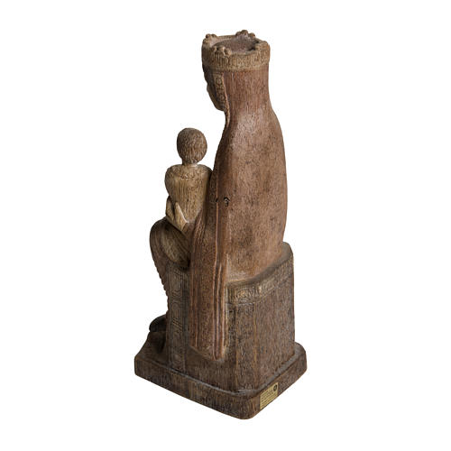 Virgin of Solsona statue in painted Bethléem wood, antique fini 4