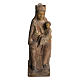 Virgin of Solsona statue in painted Bethléem wood, antique fini s1