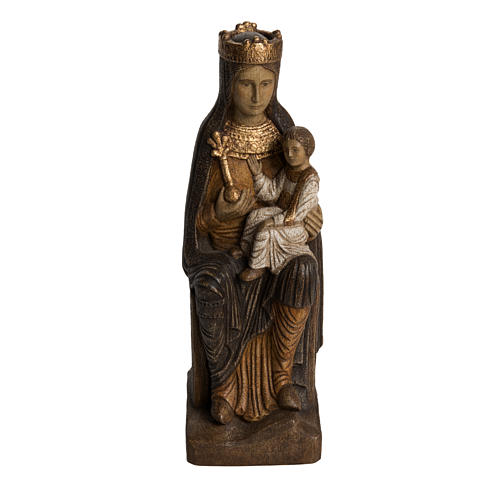 Virgin of Solsona statue in painted Bethléem wood, polychromati 1