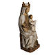 Madonna of Rosay statue in painted Bethléem wood, 42 cm s2