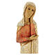 Our Lady of Calvary statue in painted Bethléem wood, antique fi s4