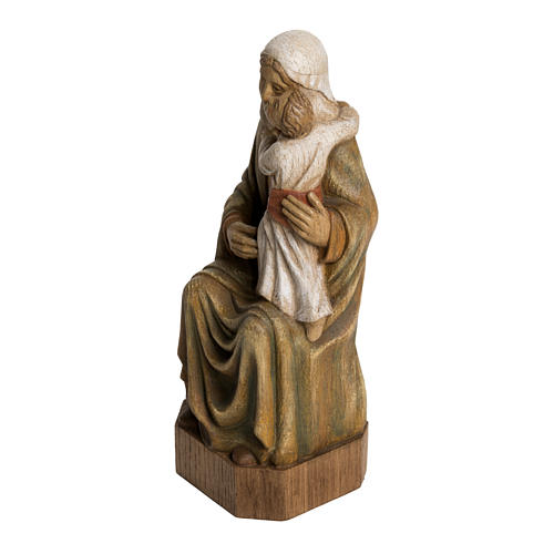 Spanish Virgin statue in painted Bethléem wood, 27 cm 3