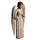 Annunciation Angel statue in painted Bethléem wood, 60 cm s2