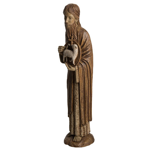 John the Baptist of Chartres statue in painted Bethléem wood, 7 3