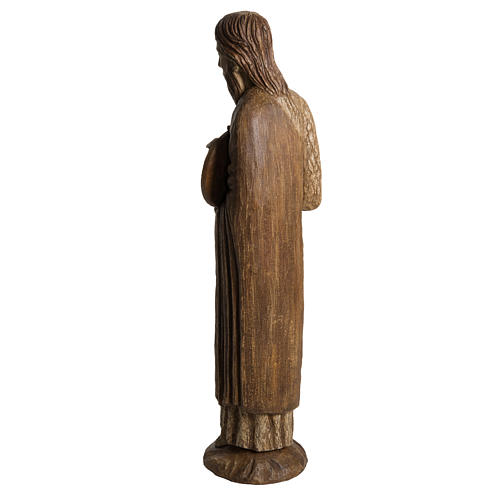 John the Baptist of Chartres statue in painted Bethléem wood, 7 4