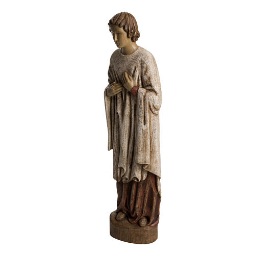 Saint John at Calvary statue in painted Bethléem wood, 51 cm 3