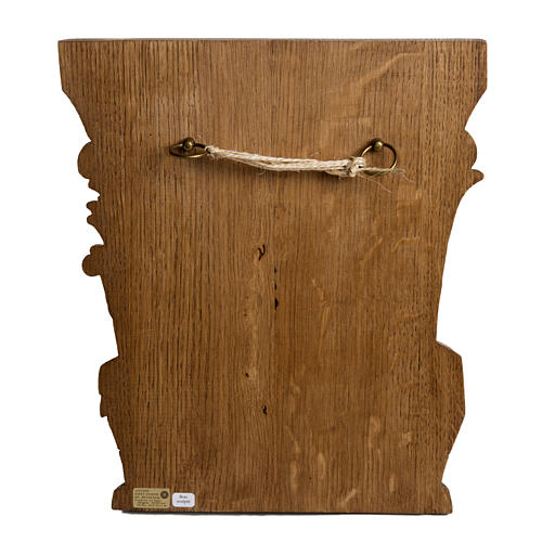 Última Ceia 40 cm madeira baixo-relevo Belém 4