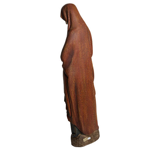Annunciation Madonna statue in painted Bethléem wood, 52cm 4