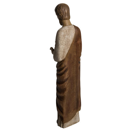 Saint Joseph with dove statue in wood, 60 cm 4