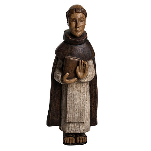 Saint Dominic statue in painted wood, 46 cm 1
