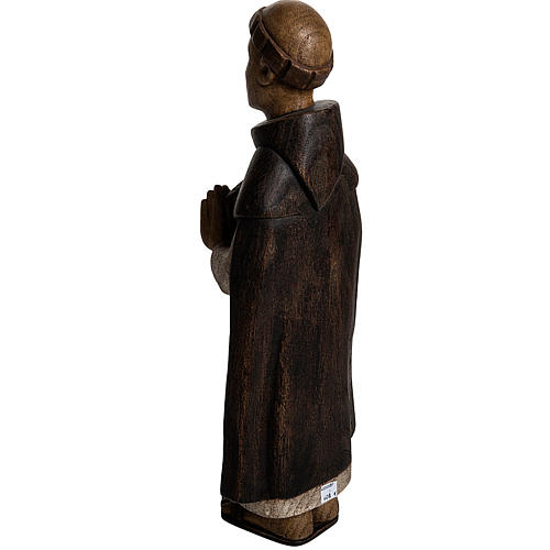 Saint Dominic statue in painted wood, 46 cm 4