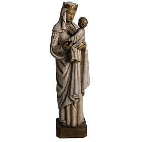 Our Lady of Pontoise (du regard) statue in painted wood 62,5cm