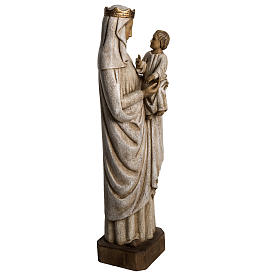 Our Lady of Pontoise (du regard) statue in painted wood 62,5cm