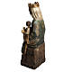 Madonna of Rosay statue in painted wood, antique finishing 63 cm s4