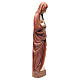 Virgen de la Anunciación con capa roja de madera pintada Bethléem 80 cm s4