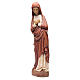 Vierge de l'Annonciation 80 cm cape rouge bois peint Bethléem s6