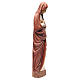 Virgin of Annunciation 80 cm red clothes painted wood Bethléem s8
