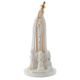 Imagen Virgen de Fatima porcelana con Tres Pastorcitos 13 cm