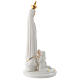 Statua Fatima porcellana con pastorelli 13 cm s2