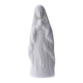 Keramikstatue Unsere Liebe Frau in Lourdes in weiß, 10 cm