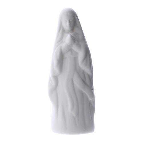 Keramikstatue Unsere Liebe Frau in Lourdes in weiß, 10 cm 1